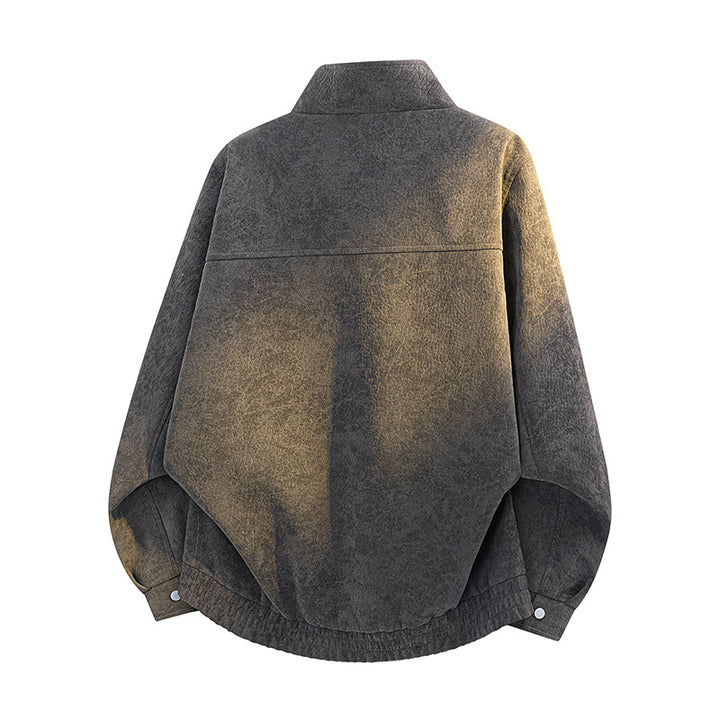 Women's Oversized Velvet Bomber Jacket with Padded Lining and Elastic Hem Mune Fashion