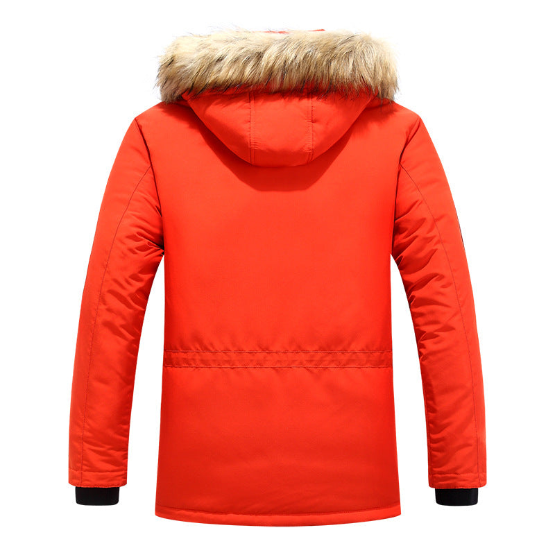 Men's expedition parka with detachable hood and faux fur trim Mune Fashion