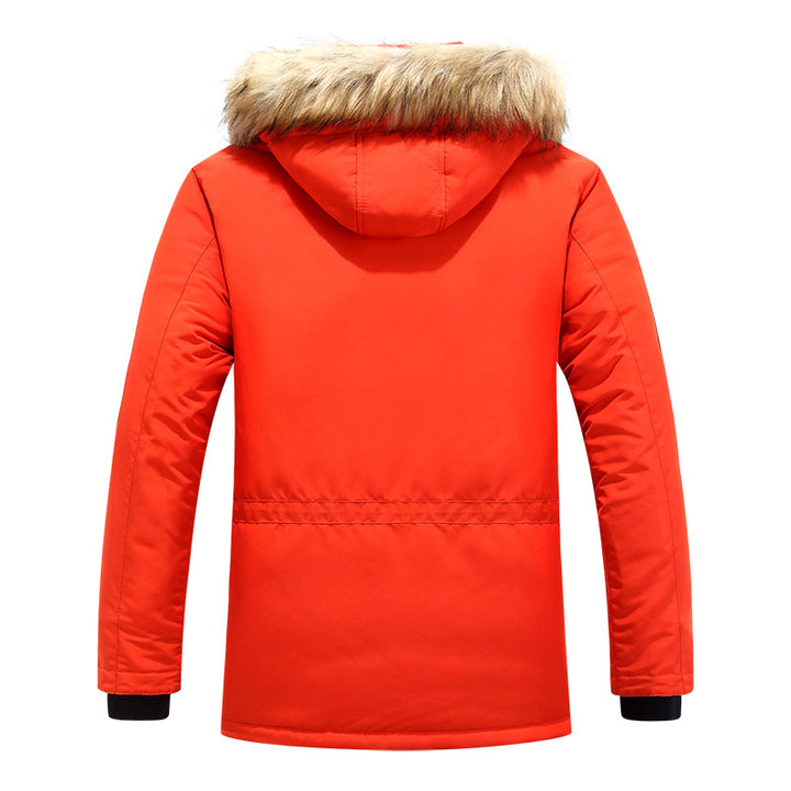 Men's expedition parka with detachable hood and faux fur trim Mune Fashion