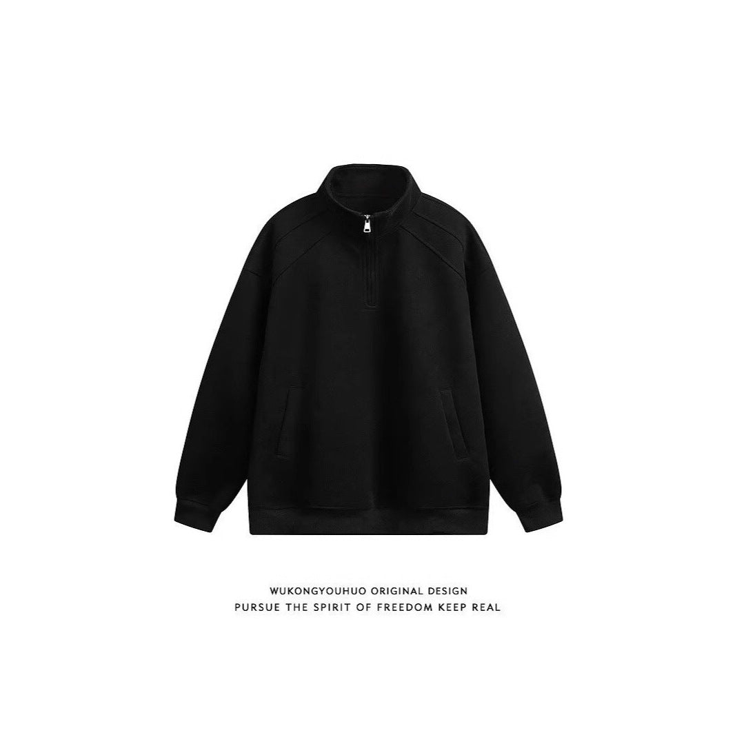 Ladies sporty pullover with stand-up collar Mune Fashion
