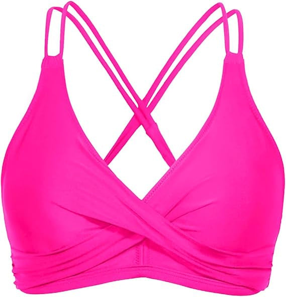 Women's Sporty Bikini Top with Elaborate Wrap Design Mune Fashion