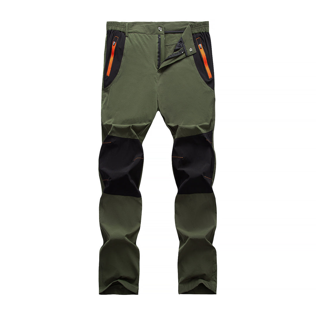 Men's elastic four-way stretch trekking pants with knee reinforcement, comfort waistband and water-repellent coating Mune Fashion