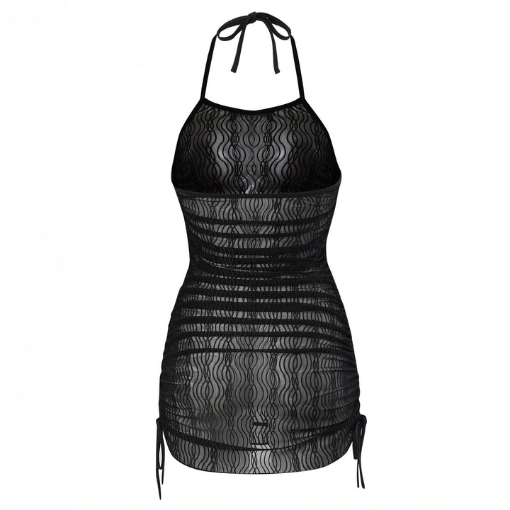 Women’s beach dress with elegant wave texture Mune Fashion