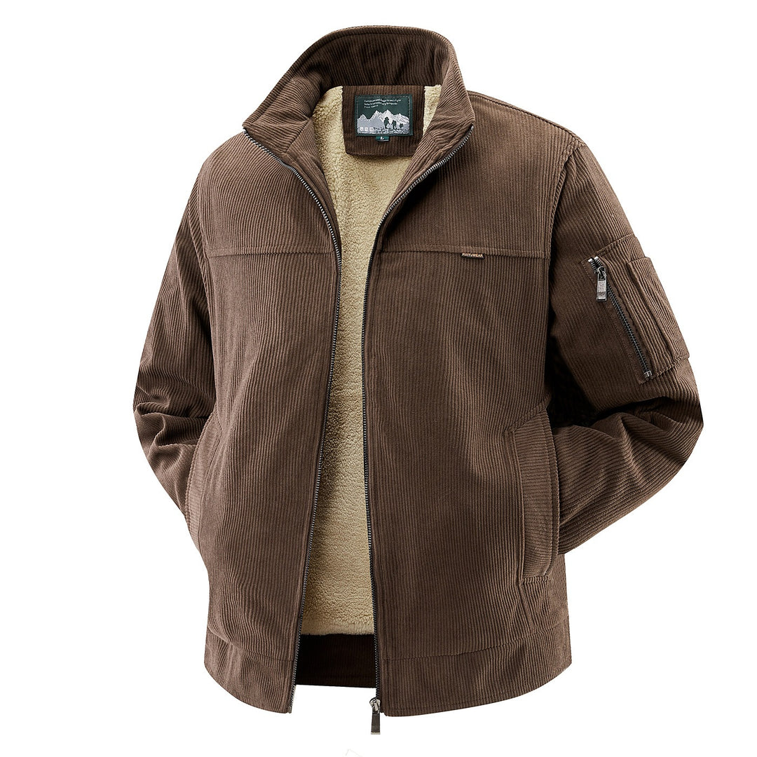 Men's Stylish Cord Jacket with Fleece Lining Mune Fashion