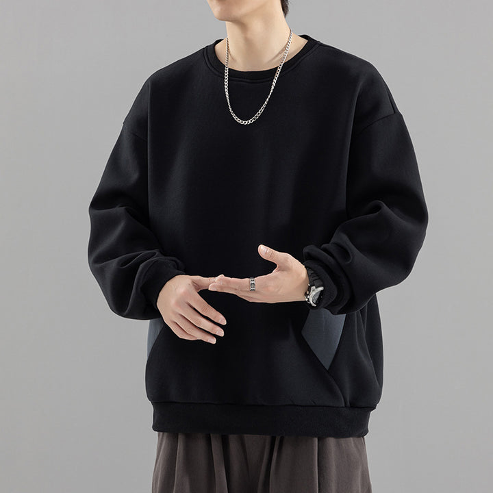 Men's Oversized Sweatshirt with contrasting side pockets and soft fleece lining Mune Fashion