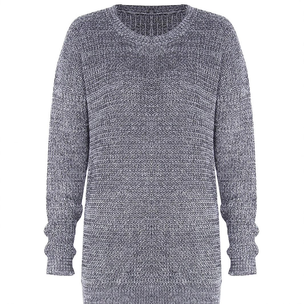 Ladies' Fashionable Knit Sweater with Heart Details