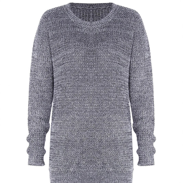 Ladies' Fashionable Knit Sweater with Heart Details