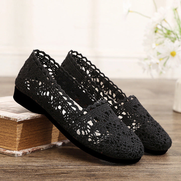 Ladies elegant and breathable lace shoes Mune Fashion
