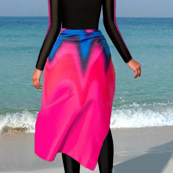 Women's functional sports swimsuit with wrap skirt Mune Fashion