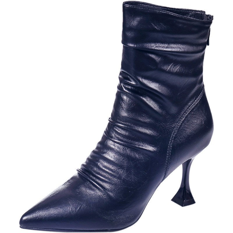Ladies Elegant Ankle Boots with pointed toe Mune Fashion