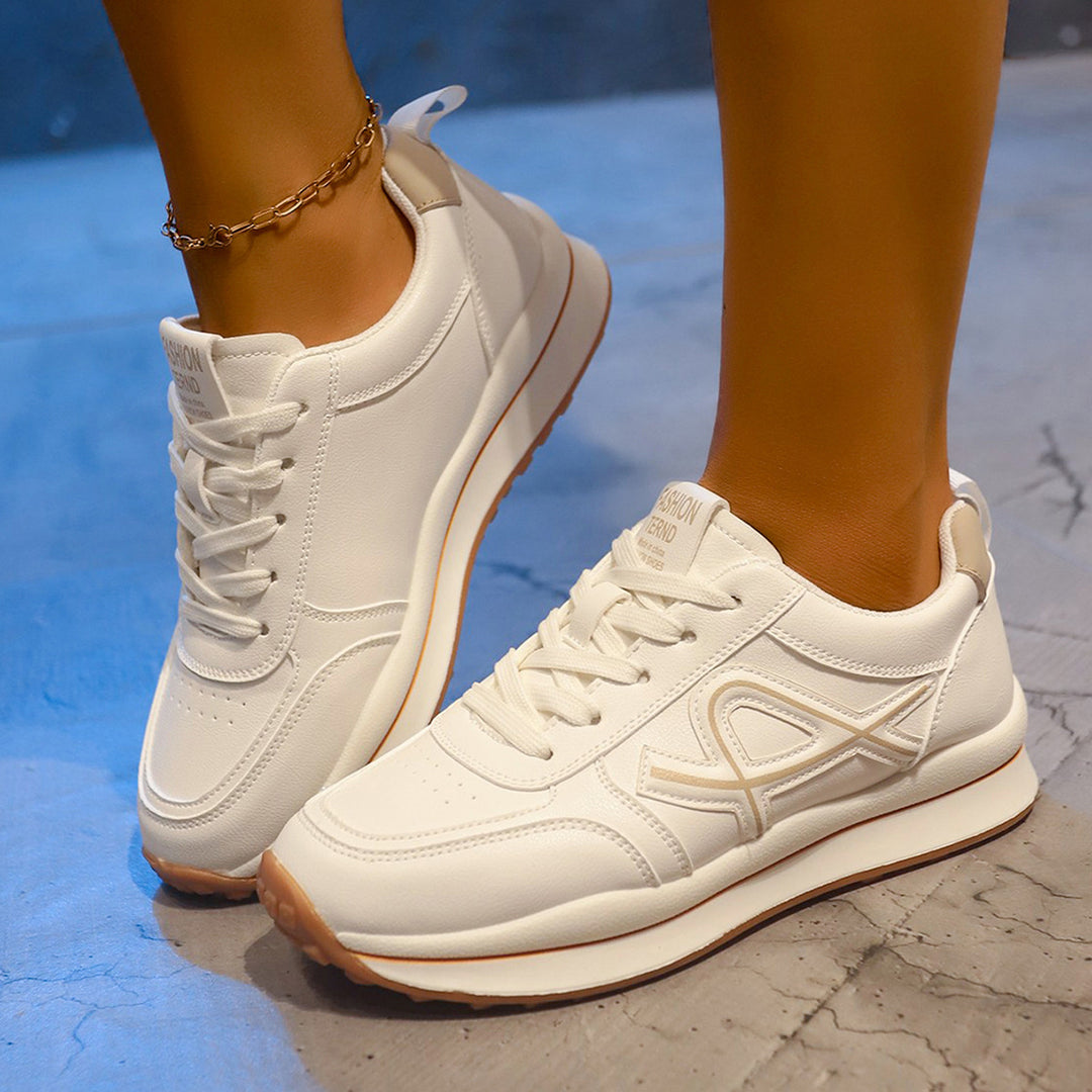 Women's lightweight city sneakers with elevated profile, shock-absorbing EVA midsole, and non-slip rubber outsole Mune Fashion