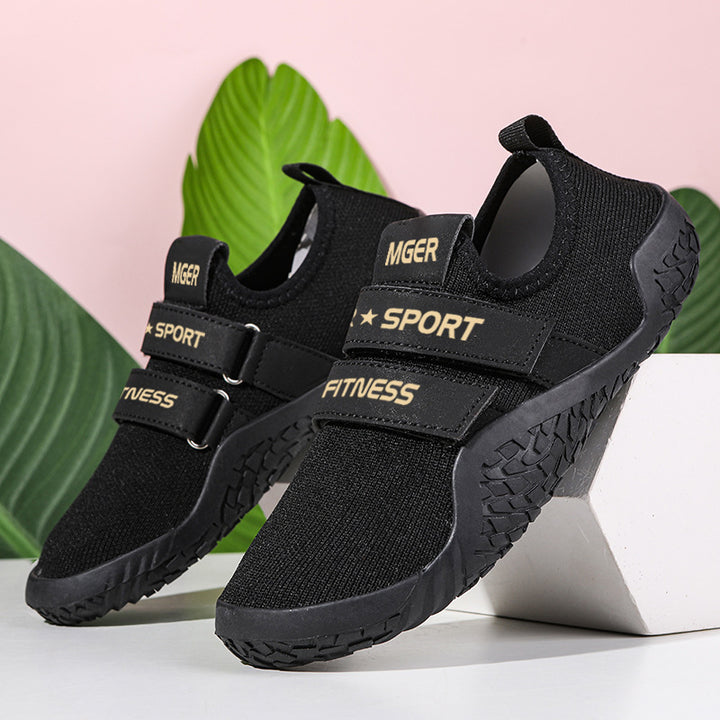 Women's breathable Velcro sneakers with flexible non-slip rubber sole Mune Fashion