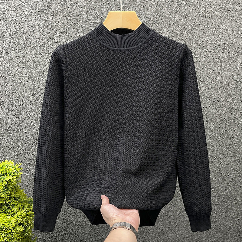 Women Structured Turtleneck Sweater made of fine Waffle Knit Mune Fashion