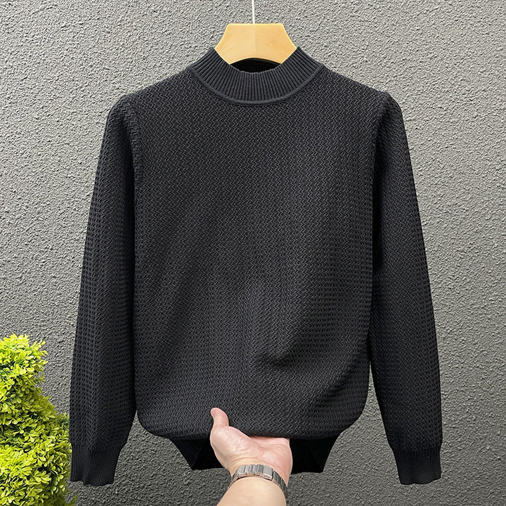 Women Structured Turtleneck Sweater made of fine Waffle Knit Mune Fashion