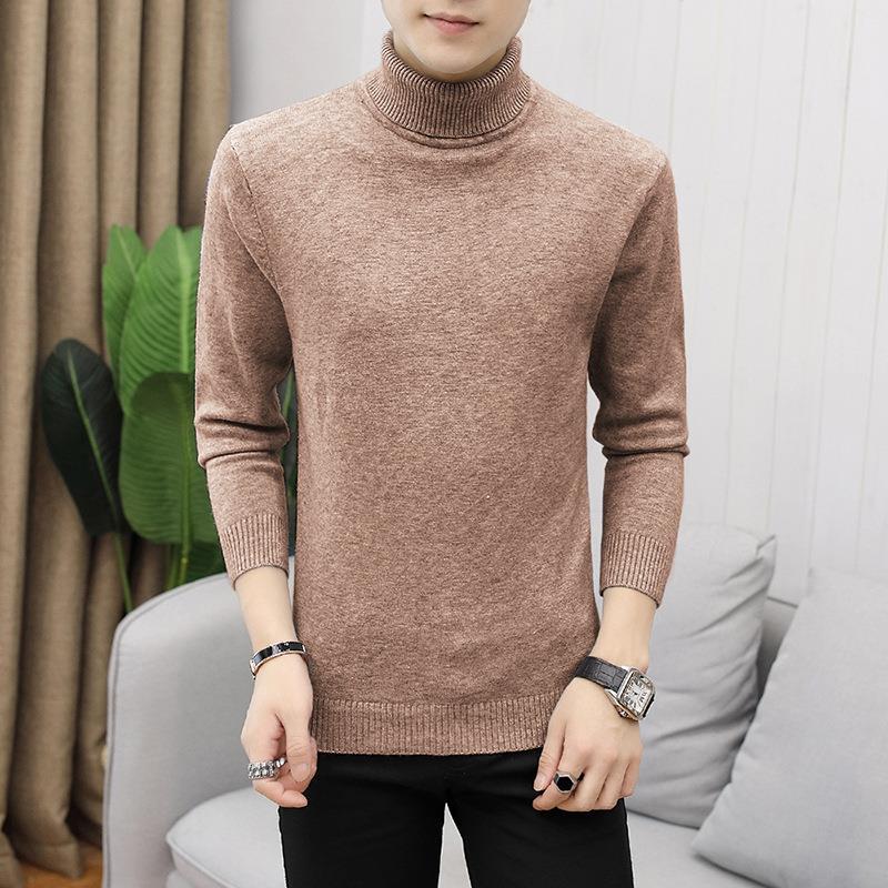 Men's figure-hugging turtleneck sweater made of fine knit with elastic fit Mune Fashion