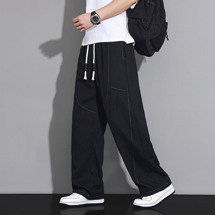 Men's Comfortable Cargo Pants with Loose Fit and Practical Pockets