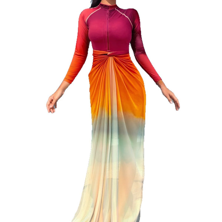 Ladies UV protection swimsuit with elegant wrap look Mune Fashion
