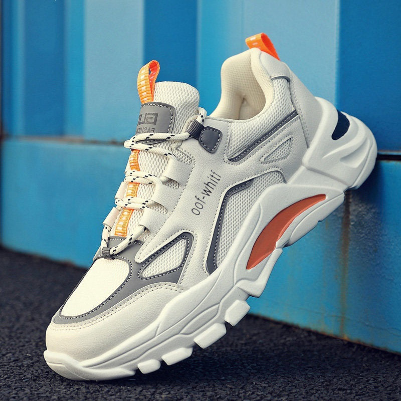 Men's Sporty Sneakers with Durable Upper Material Mune Fashion