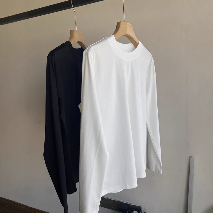 Women Long Sleeve Shirt with Elegant Cut Mune Fashion