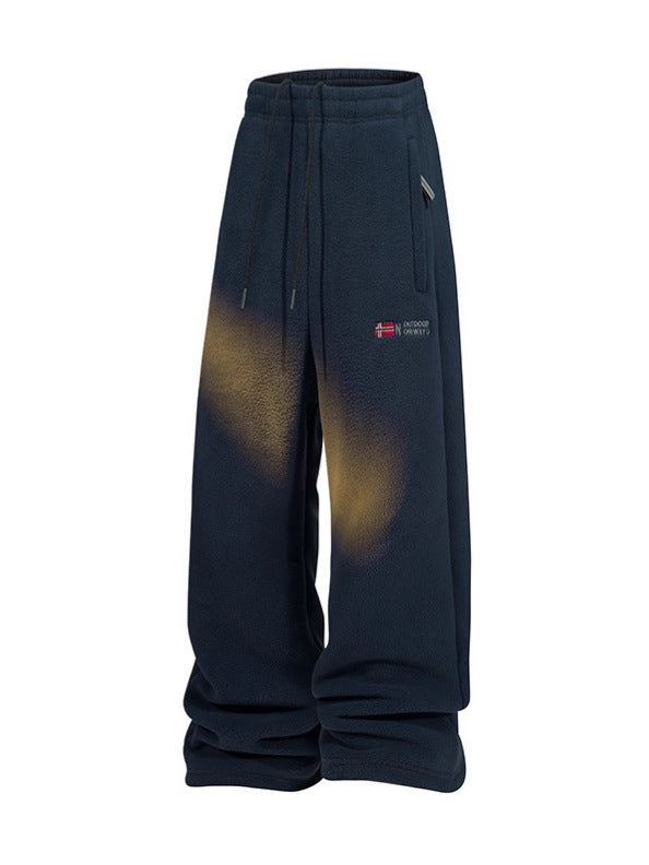 Women's fleece pants with elastic waistband, zip pockets, and thermo inner lining Mune Fashion