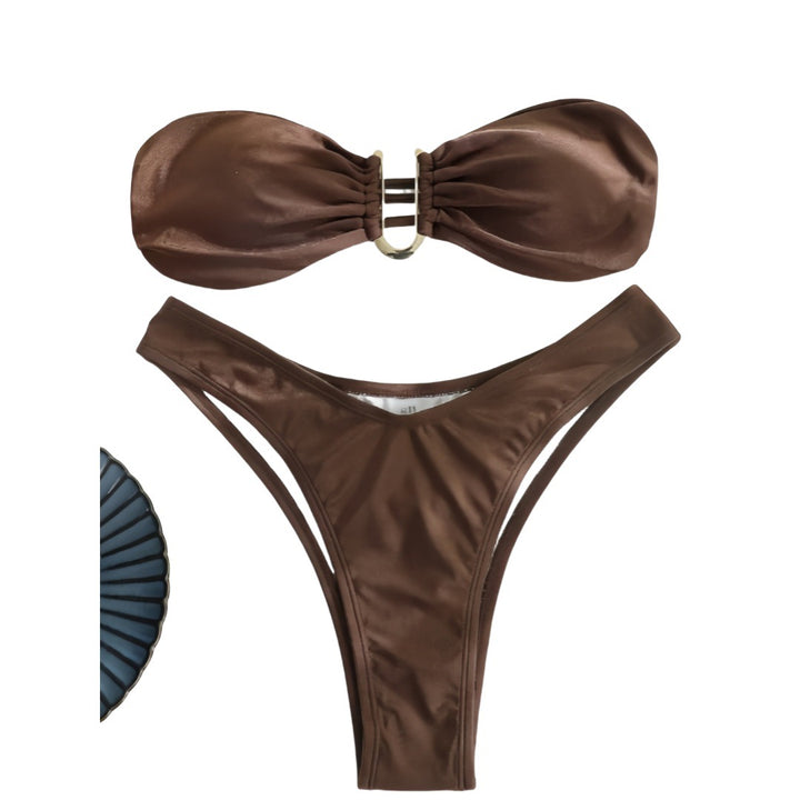 Ladies Bandeau Bikini with elegant buckle Mune Fashion