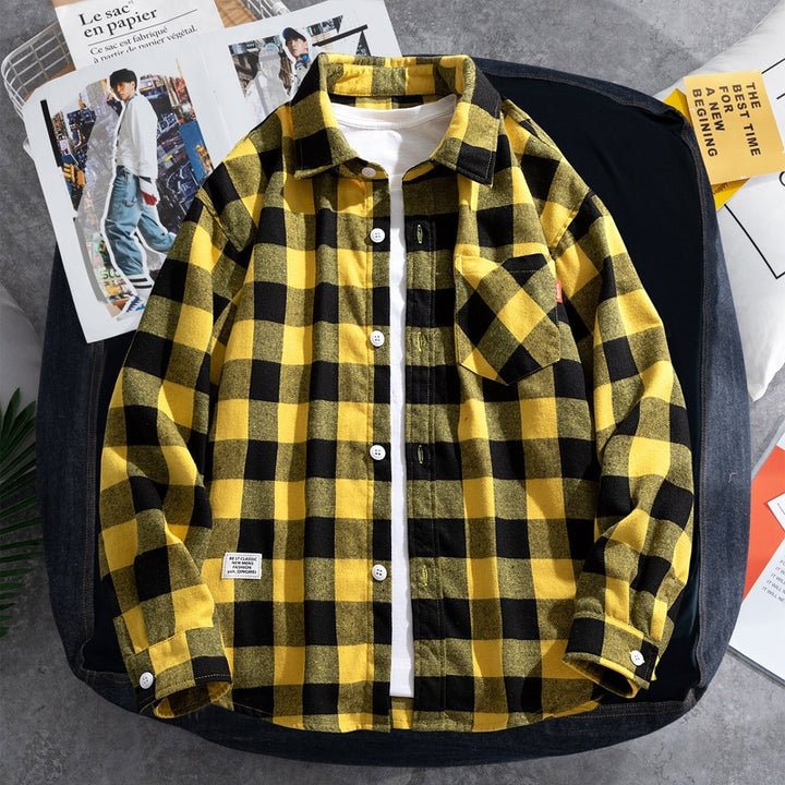 Women Checked Casual Blouse Mune Fashion