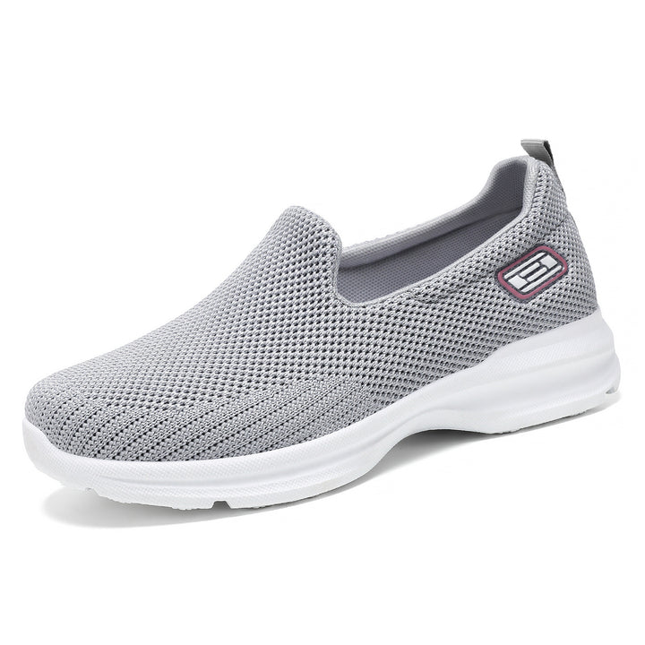 Women's seamless knit slip-on walking sneaker with ergonomic memory insole Mune Fashion