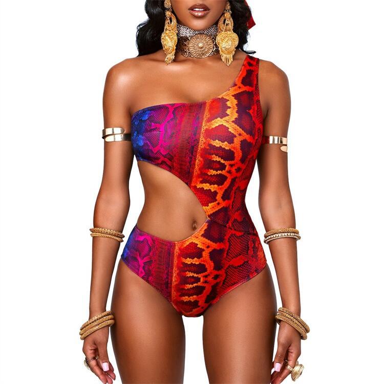 Women's Asymmetric Cut-Out Swimsuit Mune Fashion