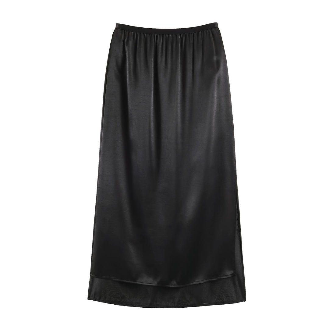 Women's underskirt with polka dot mesh overlay and elastic waistband Mune Fashion