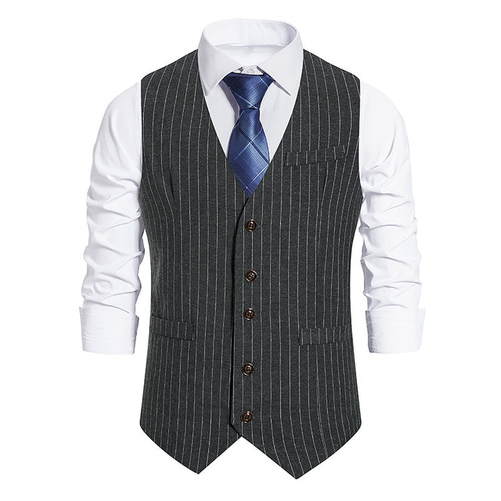 Men's pinstripe business vest with tailored cut Mune Fashion