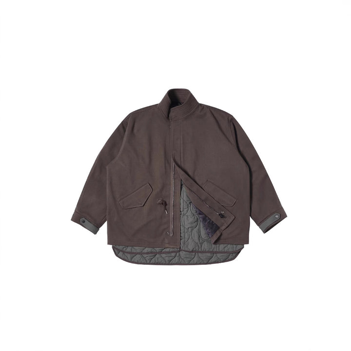 Men's padded transitional jacket with quilted lining and stand-up collar Mune Fashion
