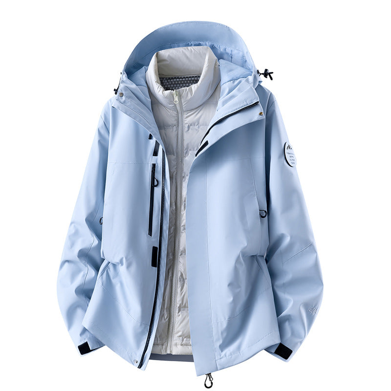 Men's waterproof outdoor jacket with removable fleece inner jacket Mune Fashion