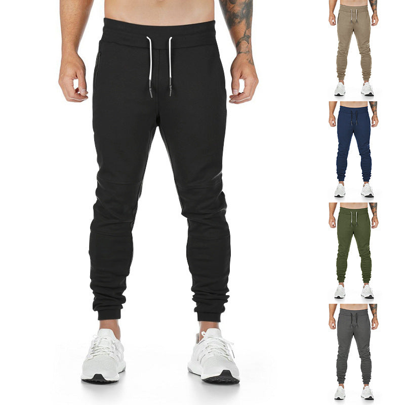 Men's narrow cut sport jogging pants with ergonomic knee inserts, comfort waistband, and drawstring Mune Fashion