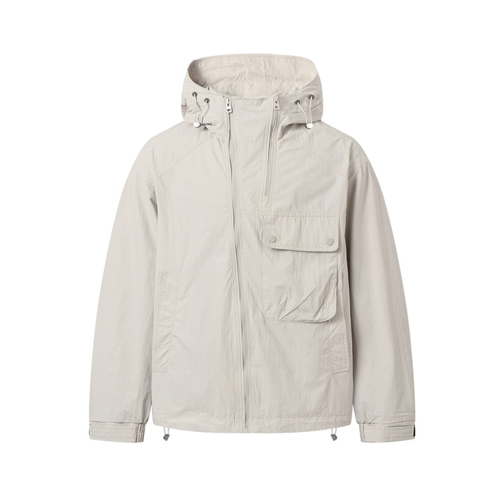 Unisex Lightweight Technical Hoodie in Boxy Cut with Utility Pockets Mune Fashion