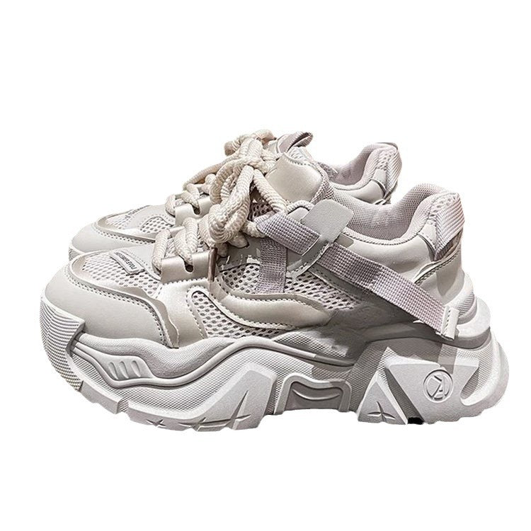 Women's fashionable chunky sneakers with breathable mesh structure and sturdy sole Mune Fashion