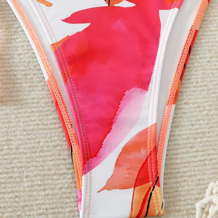 Women’s bikini set with floral kaftan Mune Fashion