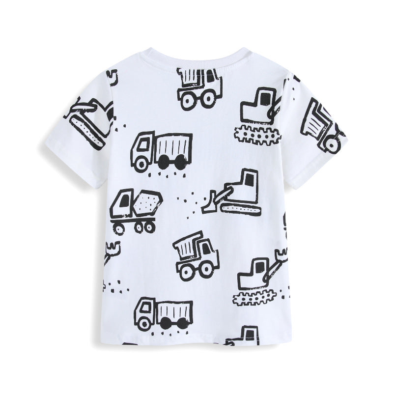 Boys T-shirt with funny construction site motif Mune Fashion