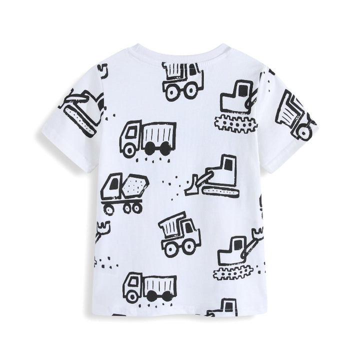 Boys T-shirt with funny construction site motif Mune Fashion