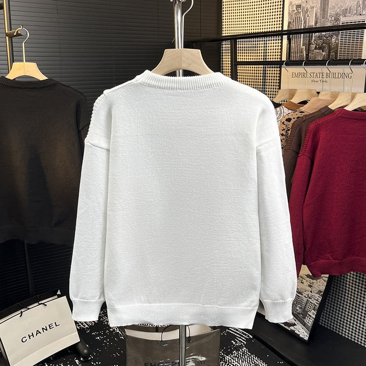 Men's Structured Patchwork Knit Sweater with Crew Neck and Ribbed Inserts Mune Fashion