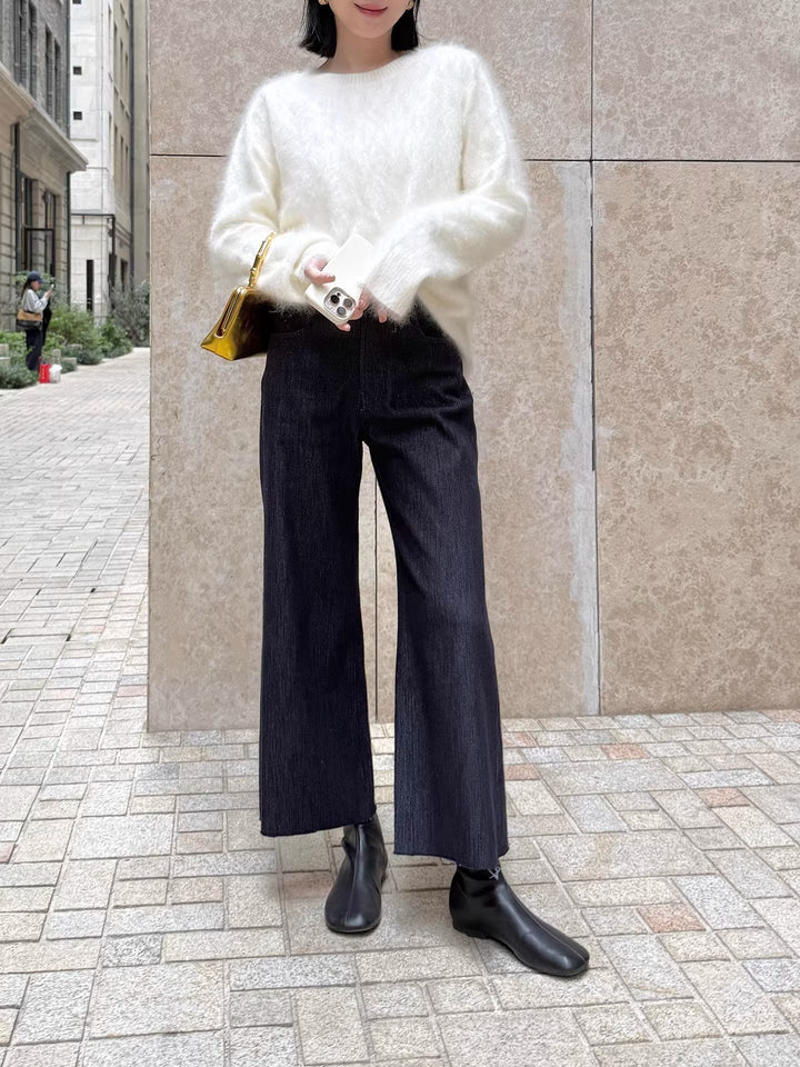 Women's Soft Mohair Sweater Mune Fashion