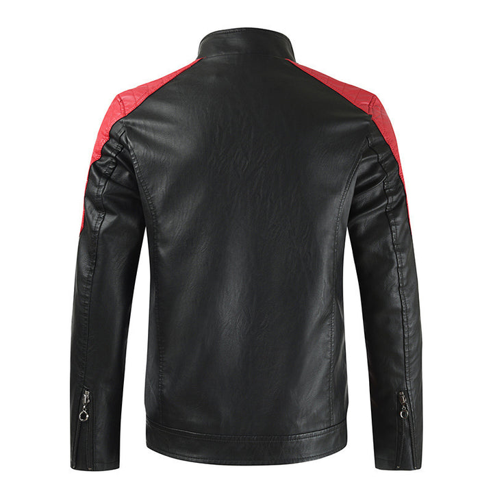 Men's Stylish Biker Jacket with Leather Applications Mune Fashion