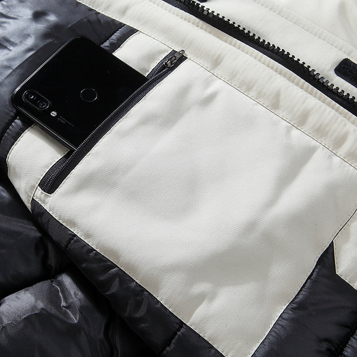 Men's expedition parka with detachable hood and faux fur trim Mune Fashion