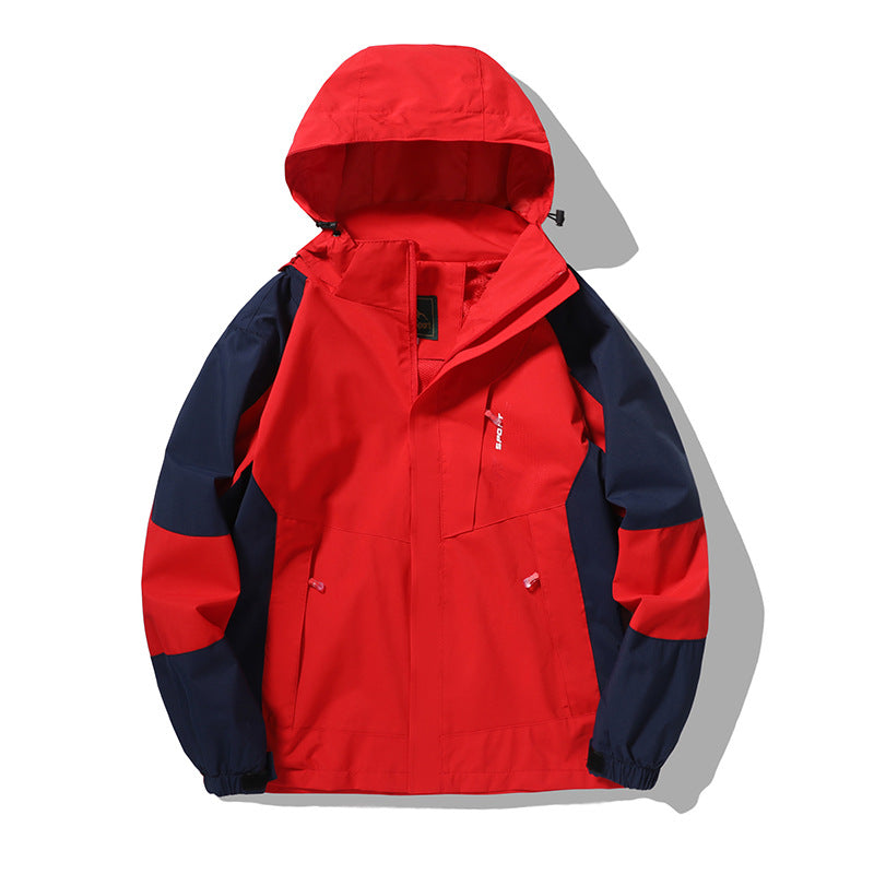 Men's nano wind and water-resistant outdoor hoodie jacket with ventilation mesh, adjustable hood and concealed front flap Mune Fashion