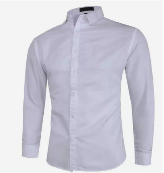 Men's fitted suit set made of lightweight stretch twill with single-button blazer and flat-front trousers Mune Fashion