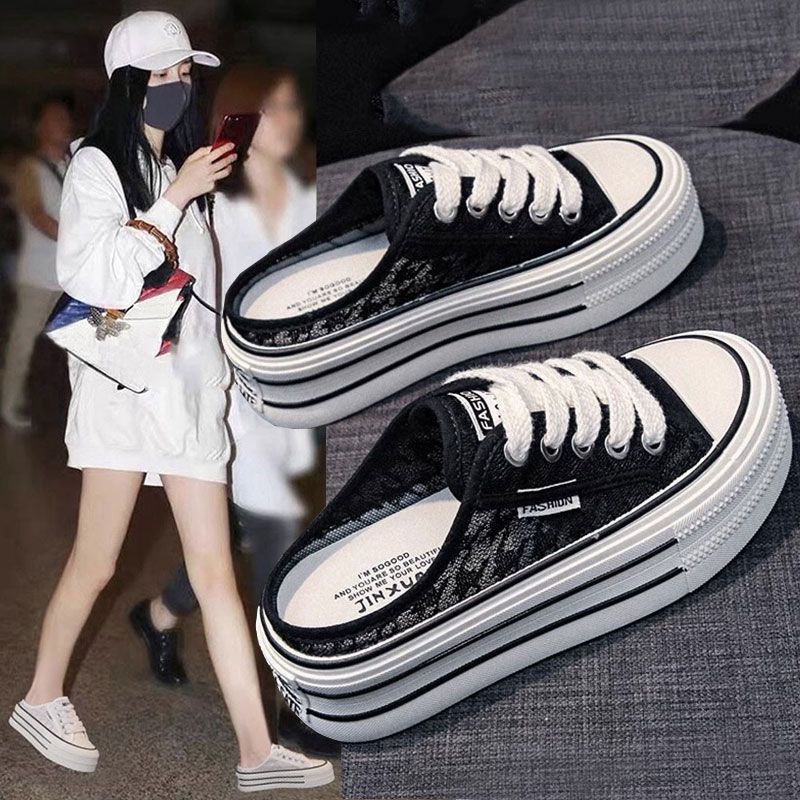 Women Platform Sneakers with airy canvas upper and non-slip sole Mune Fashion