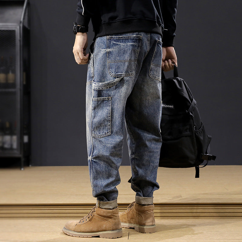Men's Comfortable Cargo Jeans Mune Fashion