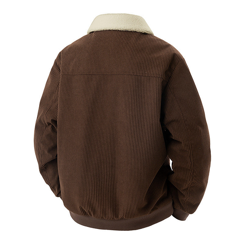 Men's stylish utility jacket with teddy collar Mune Fashion
