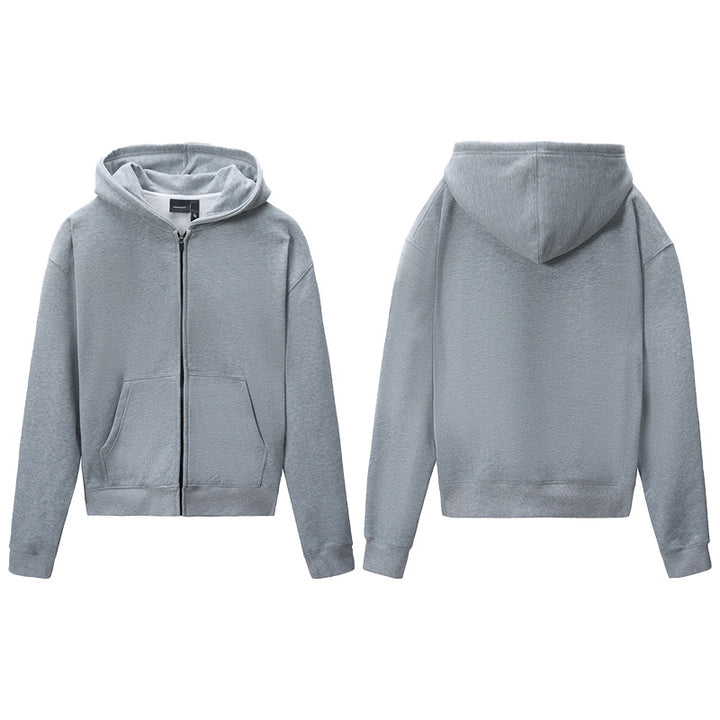 Unisex hoodie jacket with full zip, relaxed oversized fit and kangaroo pocket Mune Fashion