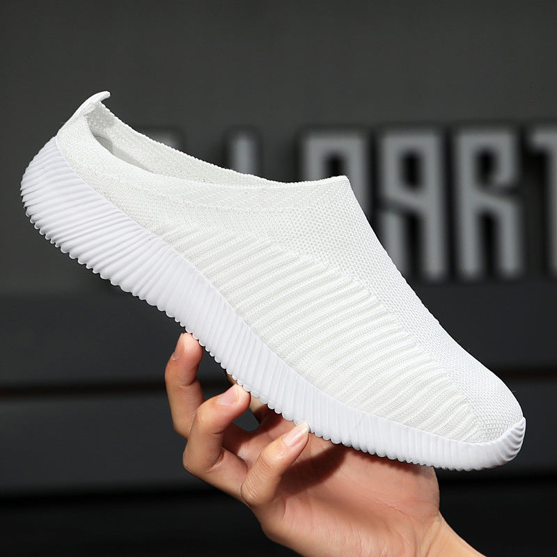 Women nan ultra-light slip-on casual shoes with seamless mesh knit, ergonomic heel tab, and flexible wave outsole Mune Fashion