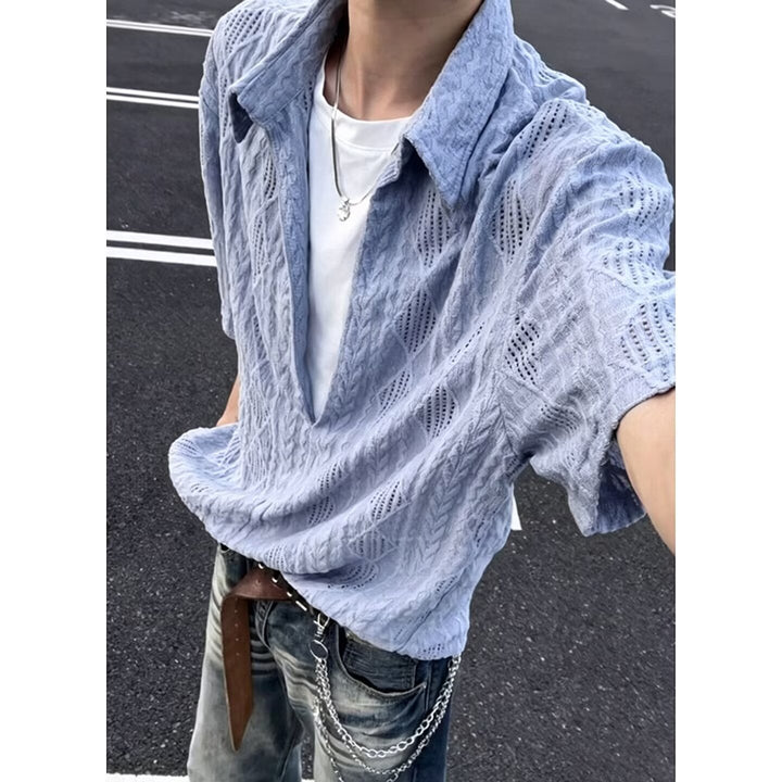 Men's Stylish Short Sleeve Shirt Mune Fashion